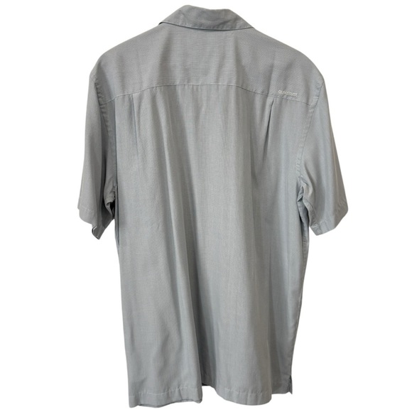 Quiksilver Waterman Light Blue Casual Button Down Shirt Size M Soft - Picture 17 of 17